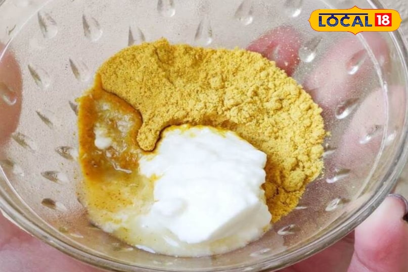 बेसन और दही का इस्तेमाल बेसन और दही का इस्तेमाल