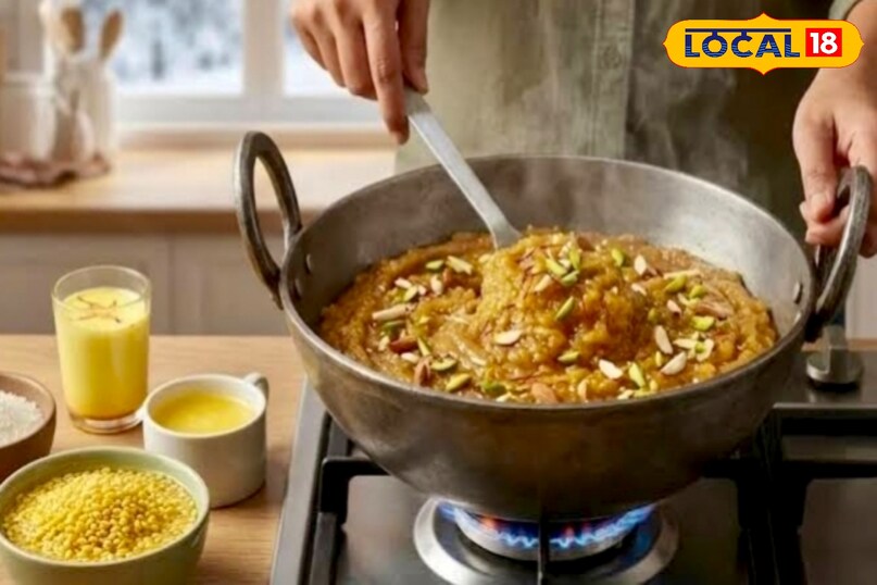 उन्होंने कहा कि एक भारी तले की कड़ाही में घी गरम करें. सबसे पहले थोड़ी सूजी और बेसन डालकर हल्का सा भून लें. इससे हलवे में दानेदार टेक्सचर आता है और दाल कड़ाही में चिपकती नहीं. इसके बाद पिसी हुई दाल डालें और धीमी आंच पर लगातार चलाते हुए भूनें.