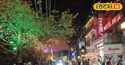 नए साल के स्वागत के लिए दुल्हन की तरह सजी माल रोड