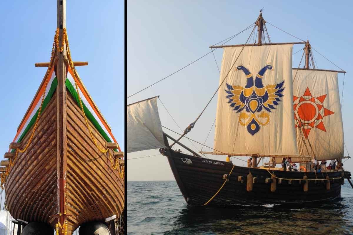 INSV कौंडिन्य: नट-बोल्ट नहीं रस्सी से सिला नेवी का अनोखा शिप ओमान हुआ रवाना