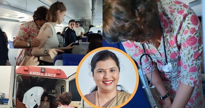 पेशे से डॉक्टर और कांग्रेस की पूर्व एमएलए डॉ् अंजलि ने फ्लाइट में सीपीआर देकर अमेरिकी महिला की जान बचाई है.