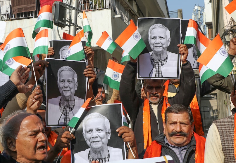 Protest against Bangladesh Violence in Jammu