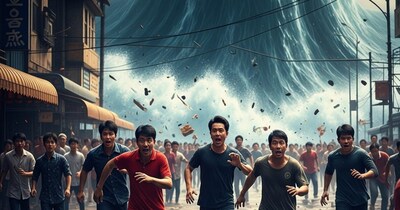 जापान में घर छोड़-छोड़कर भाग रहे लोग