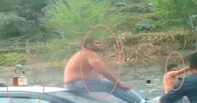 मंडी जिले के थलौट में सैलानियों का सड़क पर हुड़दंग मचाने का वीडियो, 