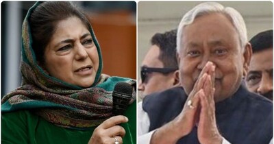 महबूबा मुफ्ती ने बिहार के सीएम नीतीश कुमार की हरकत पर निराशा जताई. (फाइल फोटो)