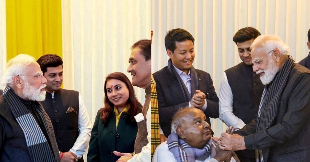 NDA डिनर में दिखा अनोखा पैटर्न, हर टेबल पर एक महिला MP, लोग कर रहे चर्चा