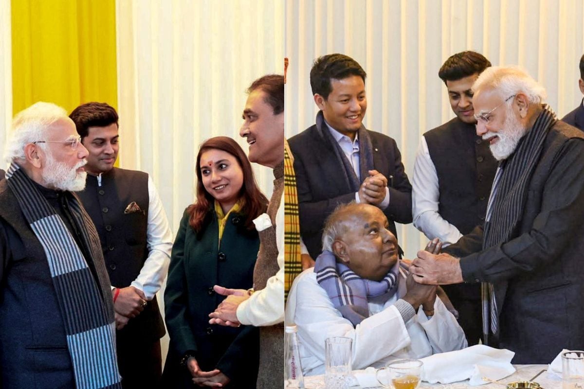 NDA डिनर में दिखा अनोखा पैटर्न हर टेबल पर एक महिला MP लोग कर रहे चर्चा