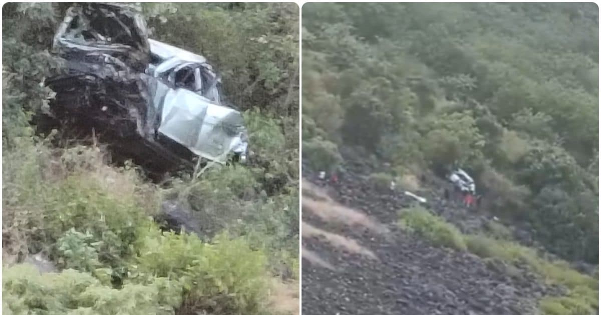 नासिक: 600 फुट गहरी खाई में गिरी इनोवा, एक ही परिवार के 6 लोगों की मौत