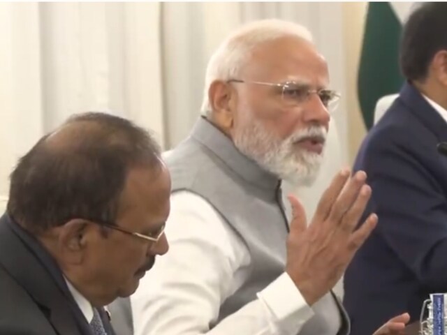 PM Modi's first speech in Ethiopia, NSA Ajit Doval seen sitting next to him PM Modi's first speech in Ethiopia, NSA Ajit Doval seen sitting next to him