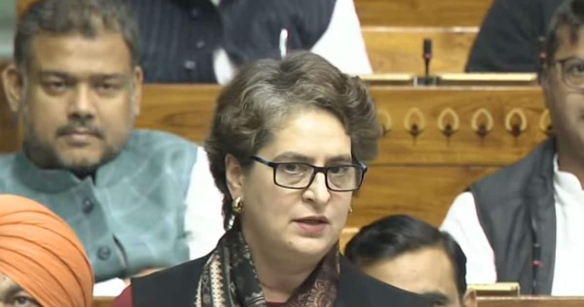 वंदेमातरम भारत की आत्‍मा का हिस्‍सा, लोकसभा में बोलीं प्र‍ियंका गांधी