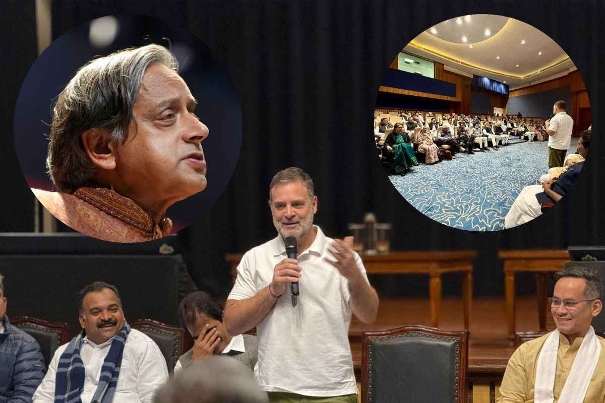 राहुल ने ली कांग्रेस सासंदों की मीटिंग पर नहीं आए शशि थरूर जानिए क्या हुआ