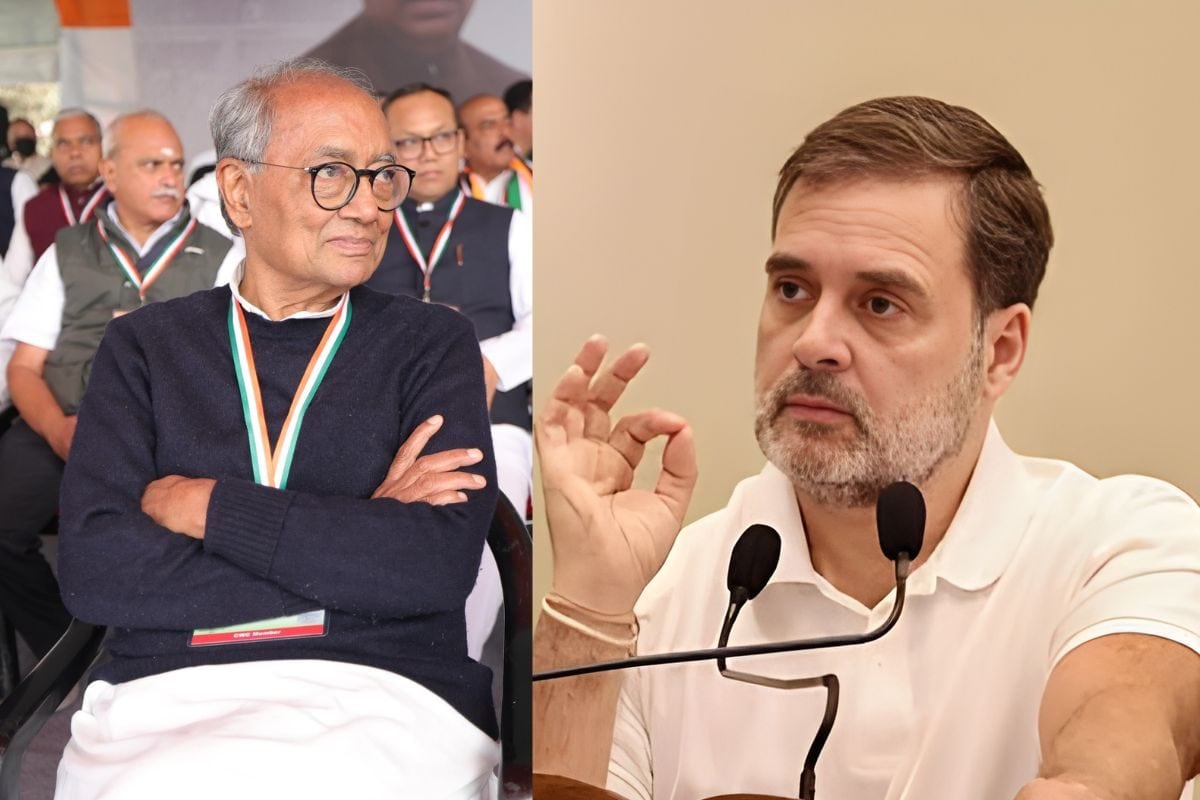 दिग्विजय सिंह ने PM मोदी और संघ की तारीफ तस्वीर दिखाकर राहुल गांधी को दी सीख