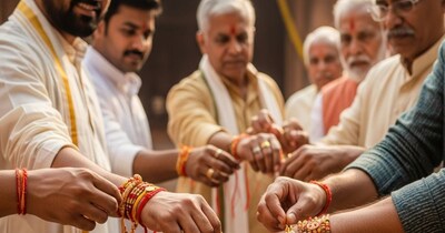 रक्षासूत्र किस हाथ में बाधें?