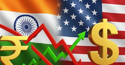 रिकॉर्ड निचले स्तर पर रुपया, क्या भारत-अमेरिका ट्रेड डील देगी राहत? (Image:AI)