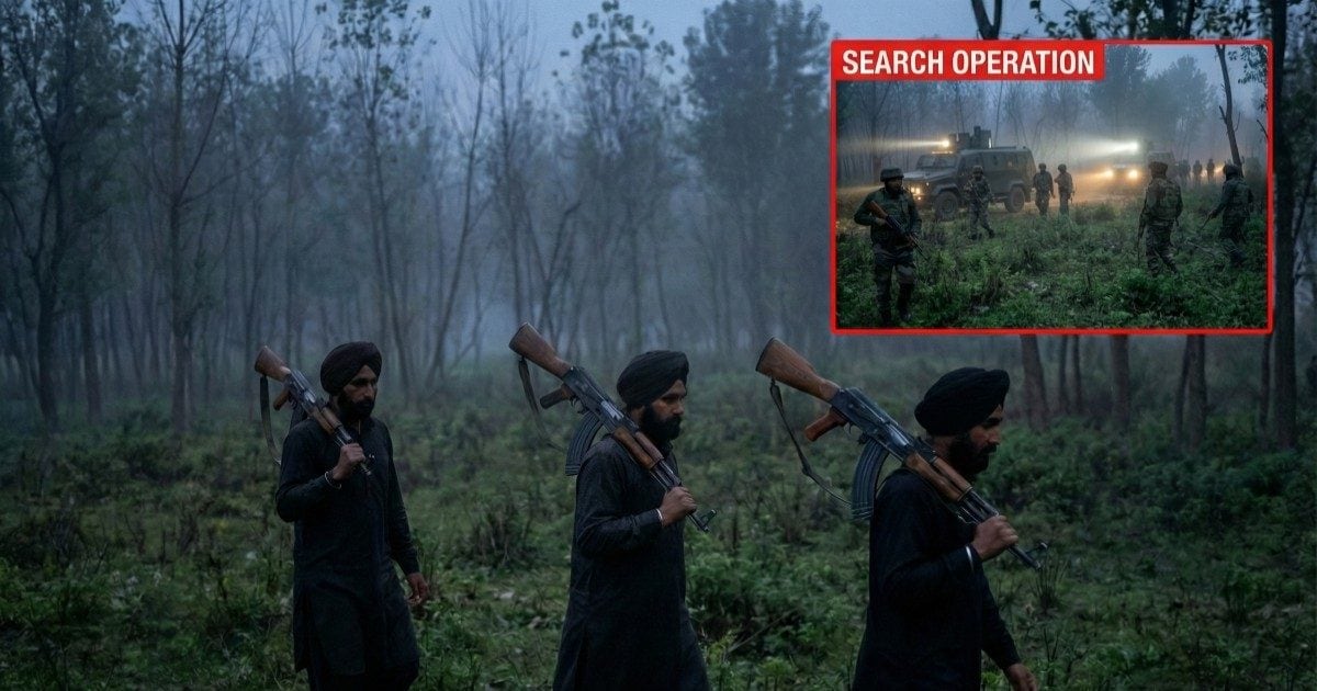 पठानी सूट और कंधे पर हथियार! सांबा में दिखे 3 आतंकी, जंगल में सर्च ऑपरेशन शुरू