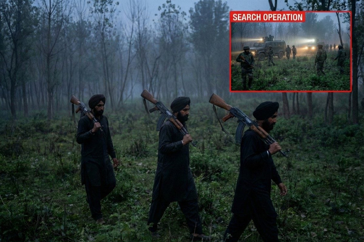 पठानी सूट और कंधे पर हथियार! सांबा में दिखे 3 आतंकी जंगल में सर्च ऑपरेशन शुरू