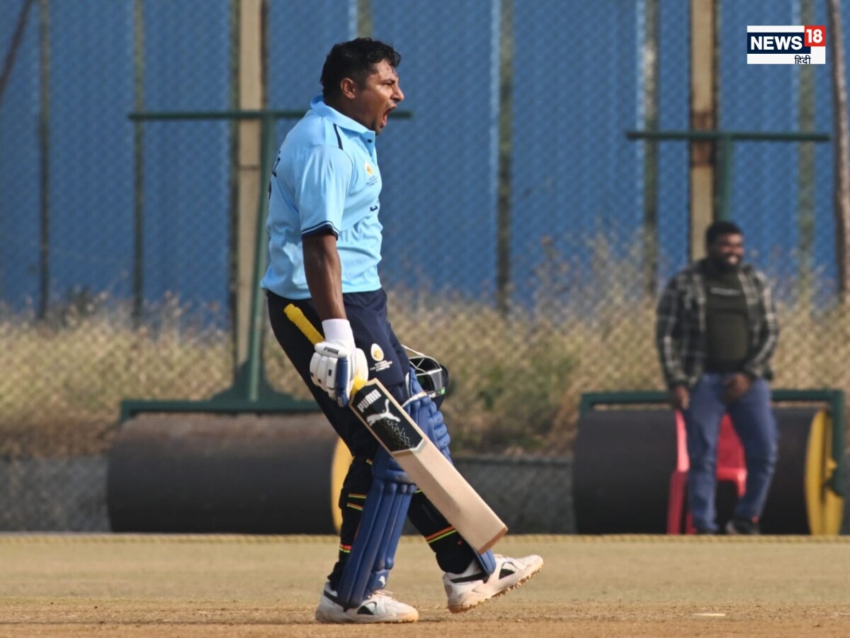 Sarfaraz khan, Sarfaraz khan fastest century, Vijay hazare trophy, Sarfaraz khan fastest century Vijay hazare trophy for Mumbai, Sarfaraz khan list a cricket fastest century for Mumbai, सरफराज खान, सरफराज खान शतक, सरफराज खान सेंचुरी, विजय हजारे ट्रॉफी, सरफराज खान शतक 