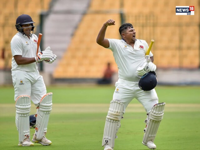 ডাবল সেঞ্চুরি করার পর রোহিত শর্মার নয়, সূর্যকুমারের নাম নেন সরফরাজ।