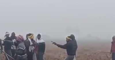 वायरल वीडियो में देसी कट्टा से फायरिंग करता शख्स.