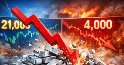 चांदी के दाम में आज भारी उतार- चढ़ाव देखा गया. (Image:AI) 