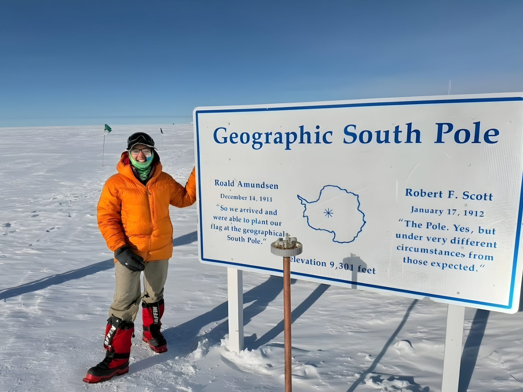 -30 डिग्री बर्फीले तूफान और नेवी अफसर की बेटी ने साउथ पोल पर रचा इतिहास