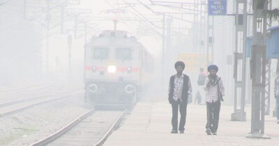 हिमाचल के ऊना स्टेशन का नजारा.