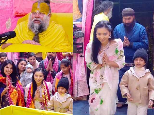 'Today my brother-sister-in-law, Princess...' Tanya took blessings from Premanand Maharaj