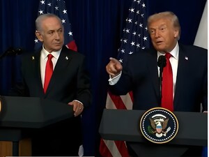 नेतन्याहू से मिलते ही ईरान और हमास पर भड़क उठे डोनाल्ड ट्रंप (व्हाइट हाउस)