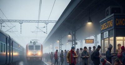 UP Crippled by Dense Fog: 79 Trains Delayed, 1800+ Cancellations, Accidents & New Speed Limits