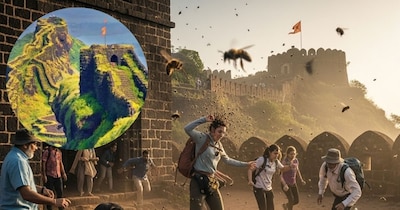 Perfume Triggers Bee Attack at Rajgad Fort, 35 Hospitalized; Rules Ignored