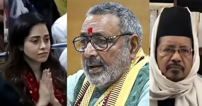 नुसरत भरूचा के मंदिर दर्शन पर फतवा, गिरिराज सिंह ने मौलवियों को घेरा.