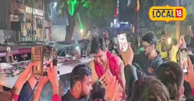 Storyteller Indresh Upadhyay, wife Shipra get grand Vrindavan welcome.