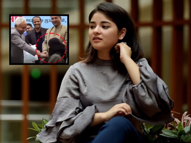 हिजाब विवाद में घिरे CM नीतीश, 'दंगल गर्ल' जायरा वसीम बोलीं- माफी मांगिए