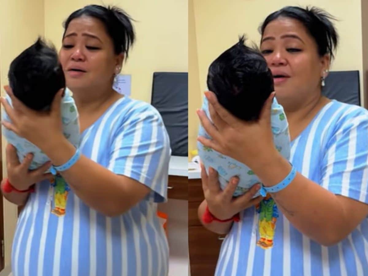 'Cashew' came in Bharti Singh's lap, tears shed after seeing her son 2 days after birth