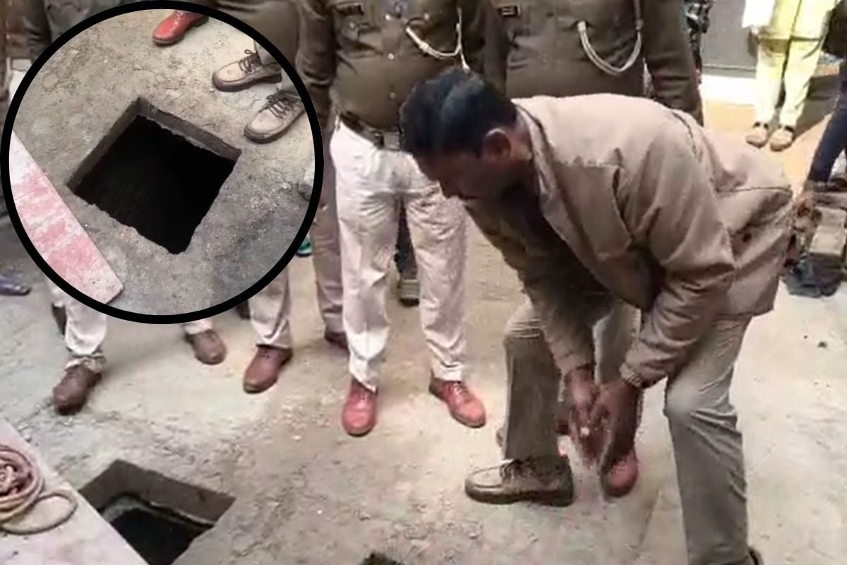 बहुत शातिर निकला बदमाश, घर में बना रखी थी 25 फीट गहरी सुरंग