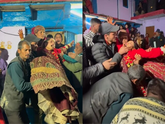 During the farewell, the bride started crying badly, refused to go, then...