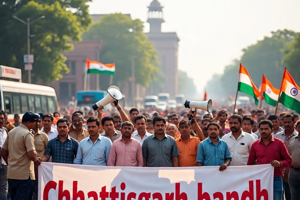 छत्तीसगढ़ में धर्मांतरण के विरोध में सर्व समाज का प्रदेश बंद