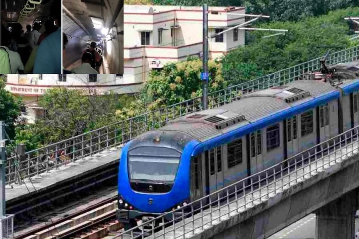 अरे ये क्या हुआ सुबह-सुबह टनल में फंसी मेट्रो सुरंग के भीतर पैदल चल निकले