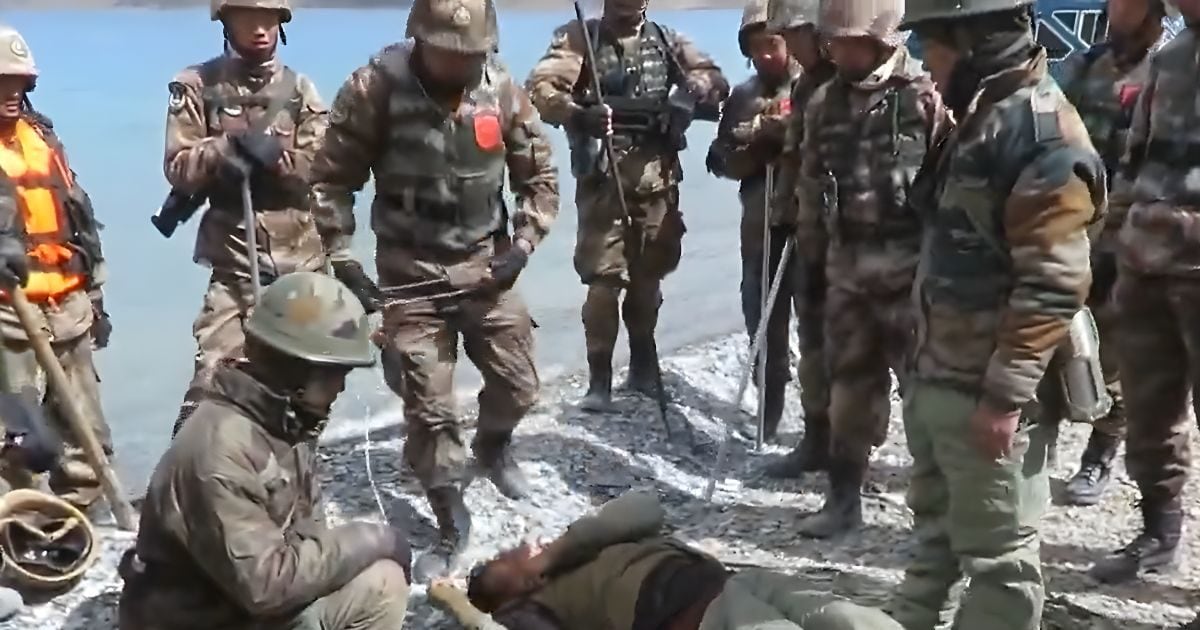 1.36m का Video! देवदूत दिखे चीनी सैनिक, भारतीय जवान बची जान, मगर सवाल भी उठे