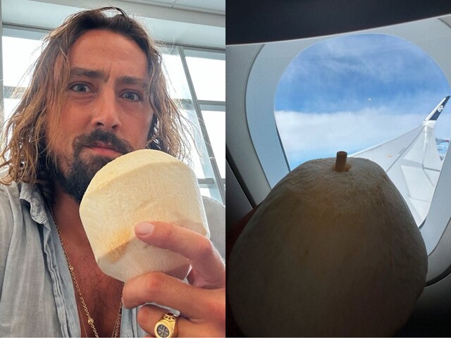 नारियल लेकर फ्लाइट में यात्रा कर रहे लोग, सोशल मीडिया पर वायरल हो रहा ट्रेंड!