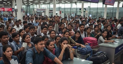 जयपुर एयरपोर्ट पर इंडिगो क्राइसिस. 13 फ्लाइट रद्द. यात्रियों का हंगामा