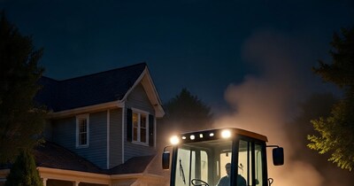 युवक ने ससुर के घर पर चलाया बुलडोजर(AI से तैयार घर)