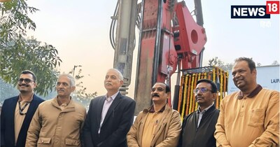 Delhi Metro Golden Line: दिल्ली मेट्रो गोल्डन लाइन के फेज-4 एक्सटेंशन का काम शुरू हो गया है. (@OfficialDMRC से साभार)