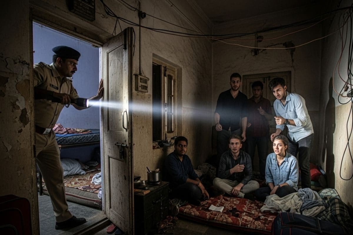 ज्यादा किराये के लालच में रख रहे थे विदेशी पुलिस का चला ऐसा डंडा खुल गए राज