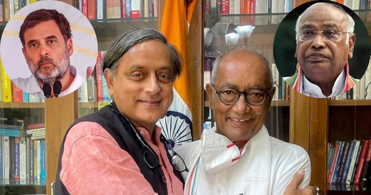 दिग्विजय के साथ आए शशि थरूर, क्या कांग्रेस में एक्टिव हुआ एंटी गांधी गुट?