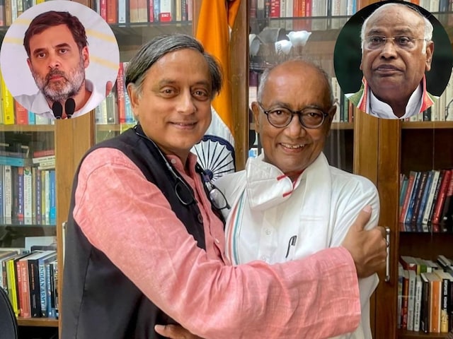 दिग्विजय के साथ आए शशि थरूर, क्या कांग्रेस में एक्टिव हुआ एंटी गांधी गुट?
