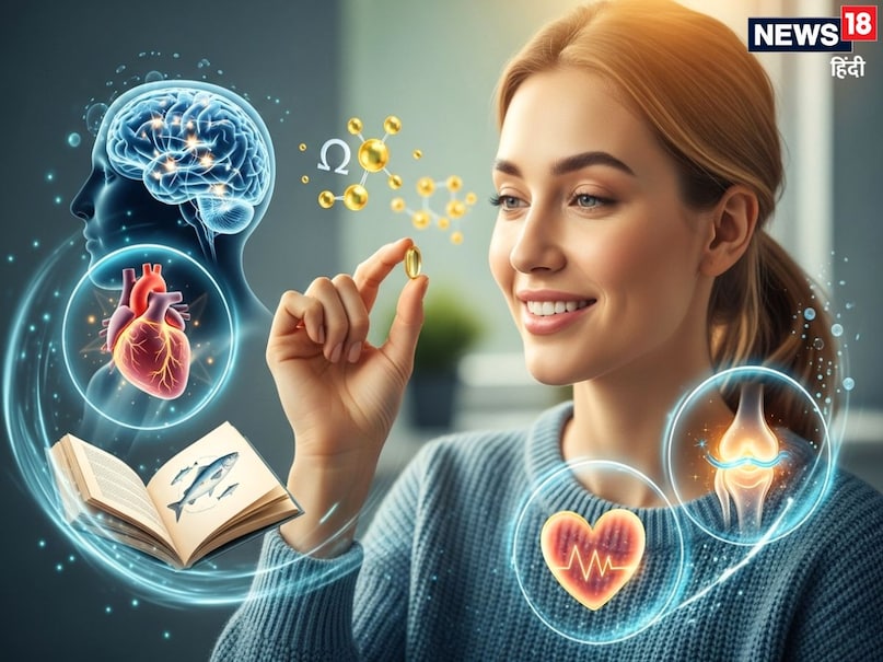 Fish Oil Benefits: शरीर को स्वस्थ रखने के लिए ओमेगा 3 फैटी एसिड बहुत जरूरी है. ओमेगा 3 फैटी एसिड ट्यूना, हलिबेट, शैवाल, क्रिल्ल जैसी मछलियों में पाया जाता है. शरीर में इस एसिड की कमी को पूरा करने के लिए फिश ऑयल का उपयोग किया जाता है. मछली तेल के सेवन से अनगिनत फायदे हो सकते हैं.  (Image- AI)