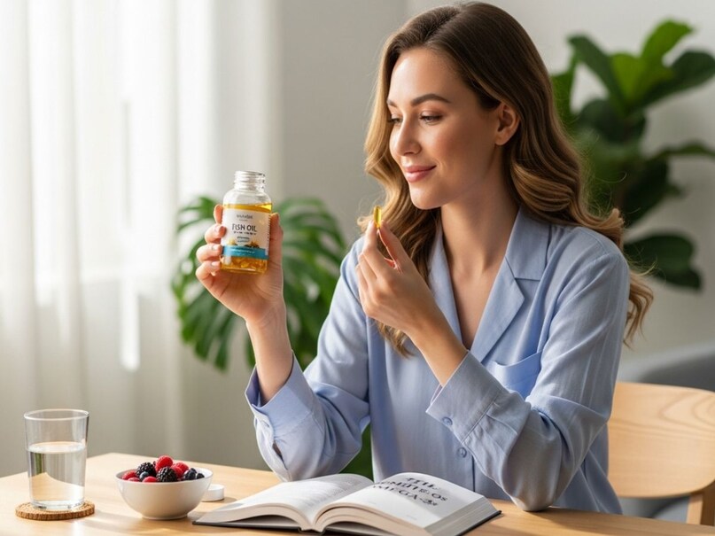 इम्यूनिटी बूस्ट करे: शरीर की इम्युनिटी स्ट्रॉन्ग करने में मछली का तेल चमत्कार की तरह काम करता है. दरअसल, इसमें ओमेगा-3 फैटी एसिड होता है, जो सर्दी और फ्लू को रोकने में मदद करता है. फिश ऑयल फेफड़ों को स्वस्थ रखने का भी काम करता है. इसके नियमित इस्तेमाल से रोग प्रतिरोधक क्षमता बढ़ती है, जो वायरस और संक्रमण से बचाने में मददगार है.  (Image- AI)