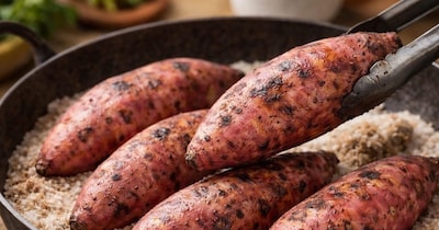 शकरकंद भूनने का तरीका