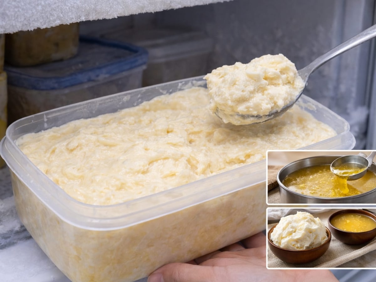 How to Store Cream, Milk Cream Storage Tips, Homemade Butter and Ghee, Cream Storage in Freezer